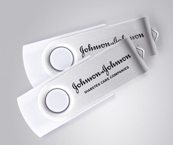 Печать логотипа компании на USB (флешке) в типографии